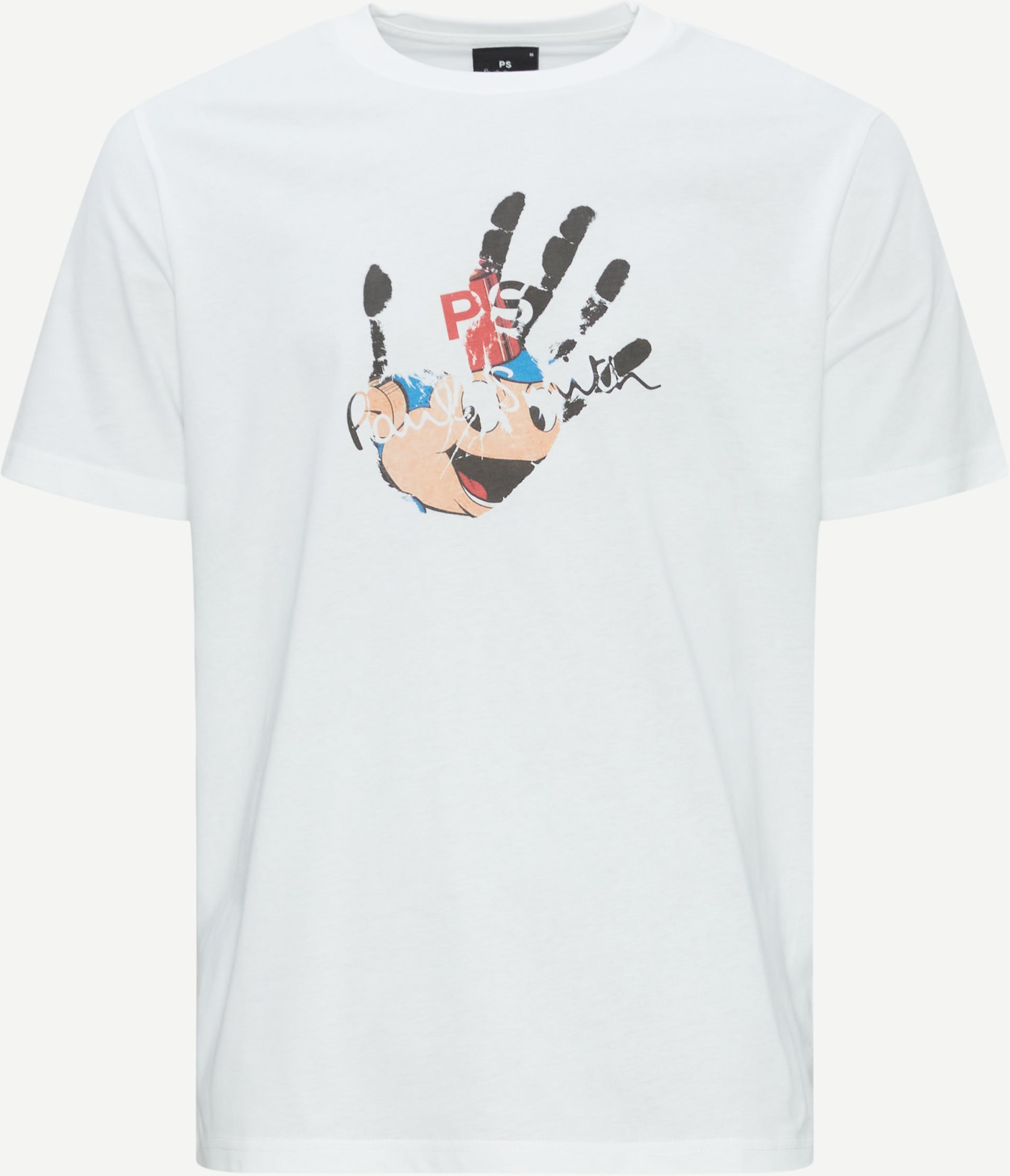 PS Paul Smith T-shirts 011R-MP4441 MENS REG FIT T SHIRT HAND Vit
