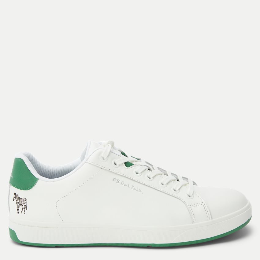 Paul Smith Shoes Skor ALY05-MCAS MENS SHOE ALBANY WHITE GREEN SPOILER HVID