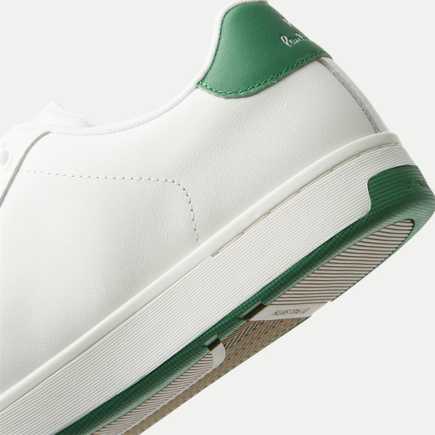 Paul Smith Shoes Skor ALY05-MCAS MENS SHOE ALBANY WHITE GREEN SPOILER HVID