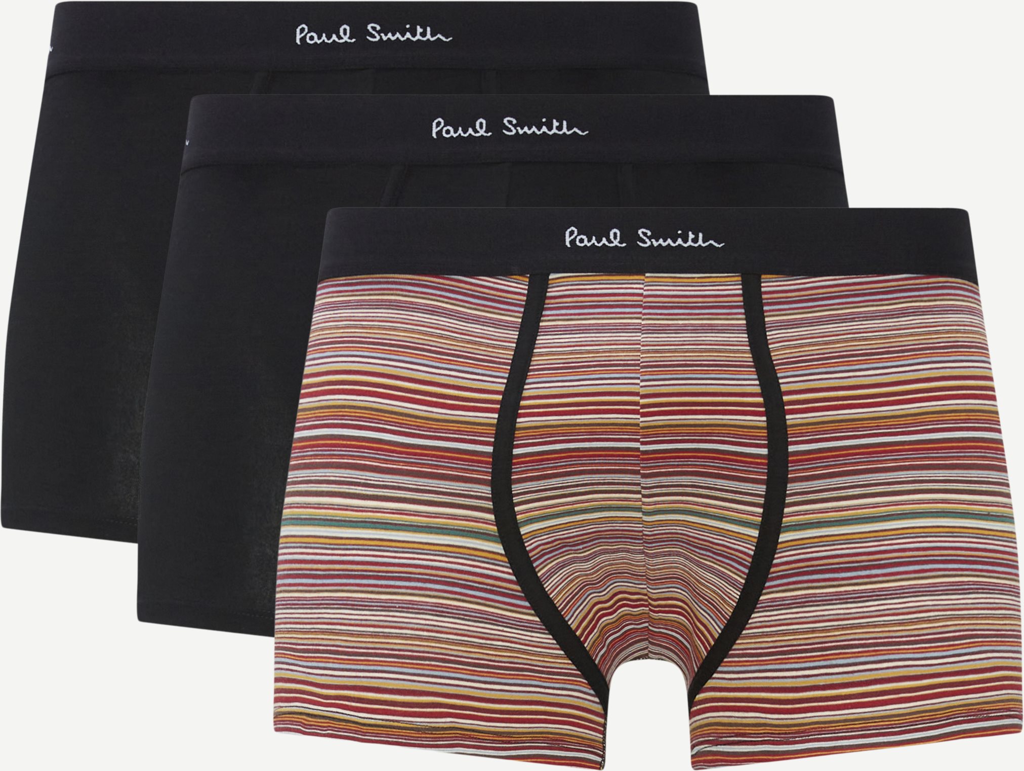 PS Paul Smith Underwear 914-M3PKJ MEN TRUNK 3 PACK BLK SIGN Black
