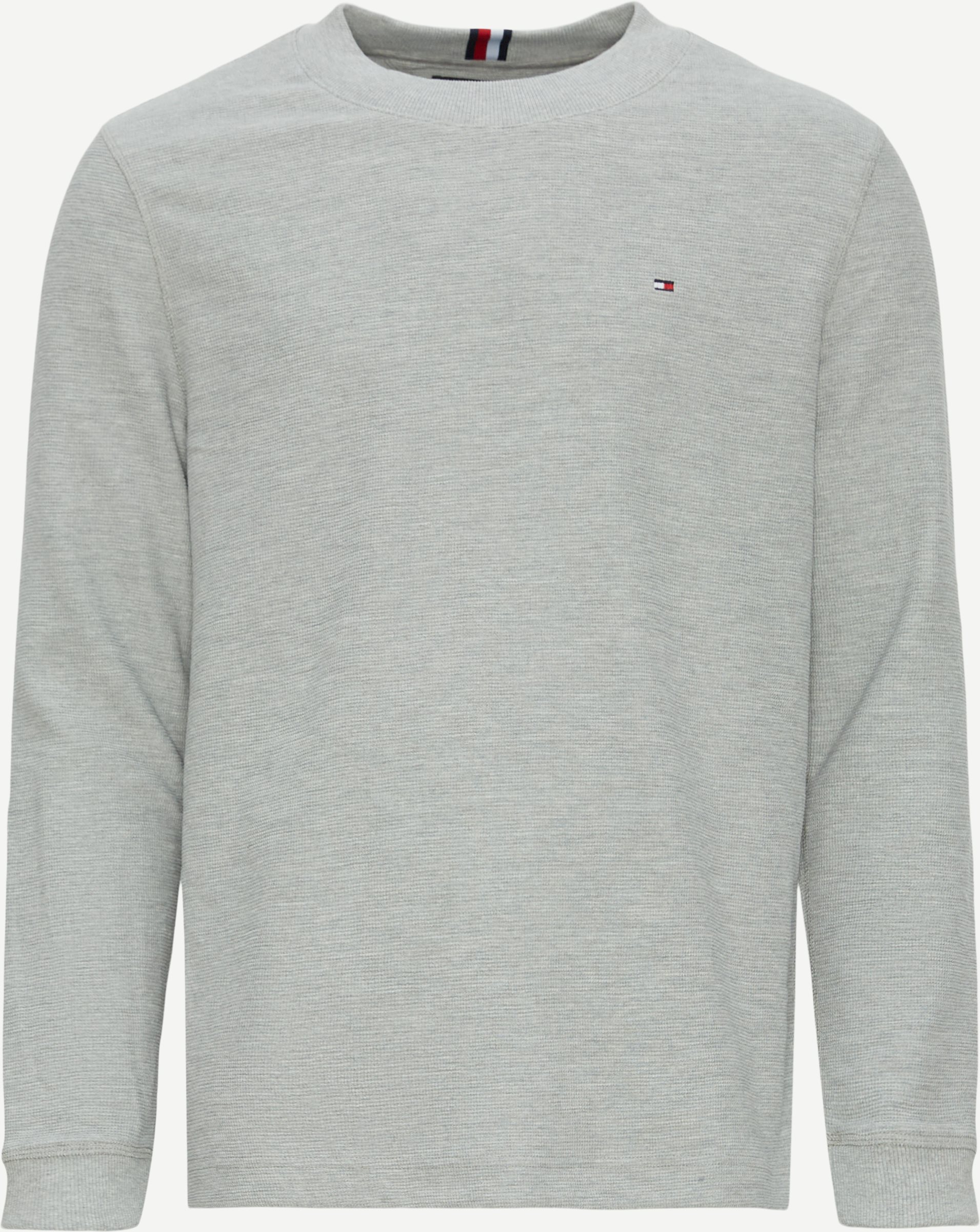 Tommy Hilfiger T-shirts 34251 TEXTURED LS TEE Grey