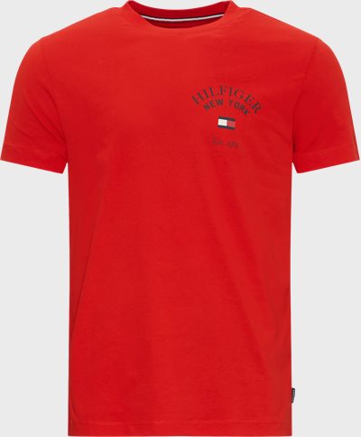 Tommy Hilfiger T-shirts 33689 ARCH VARSITY TEE Röd