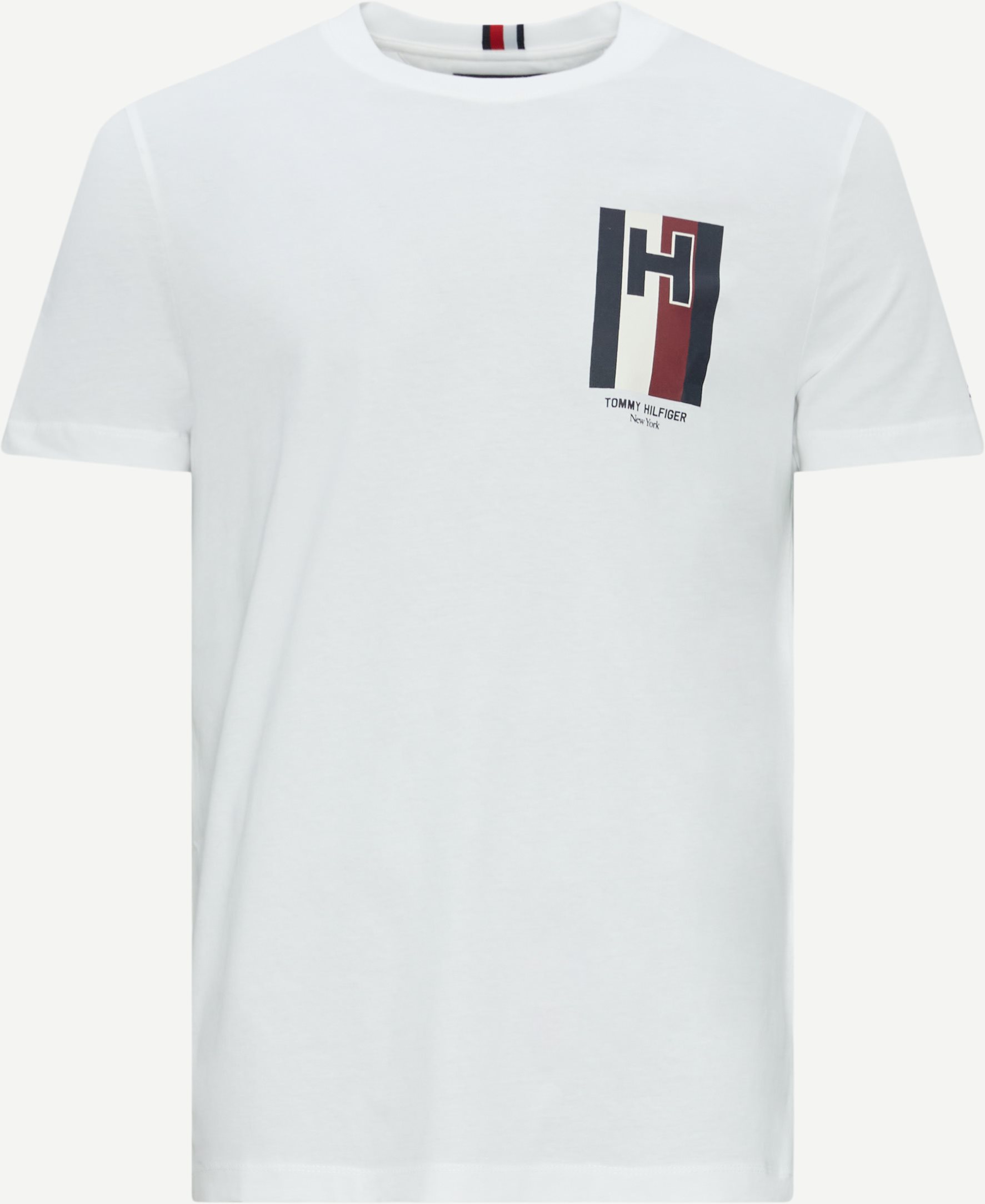 Tommy Hilfiger T-shirts 33687 H EMBLEM TEE Hvid