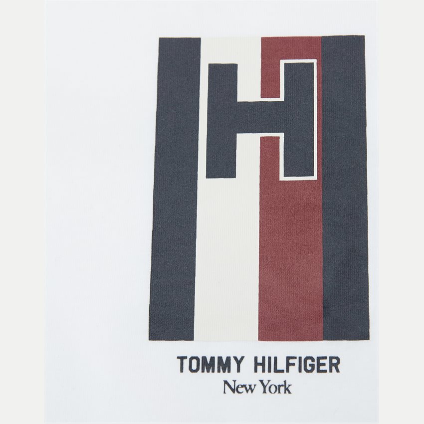 Tommy Hilfiger T-shirts 33687 H EMBLEM TEE HVID