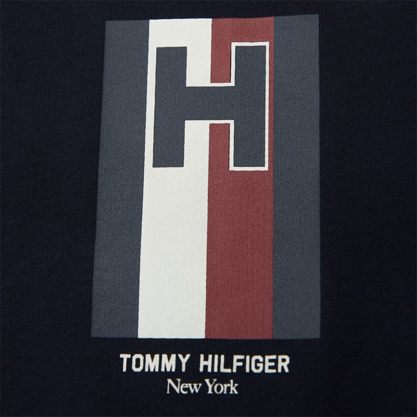Tommy Hilfiger T-shirts 33687 H EMBLEM TEE NAVY