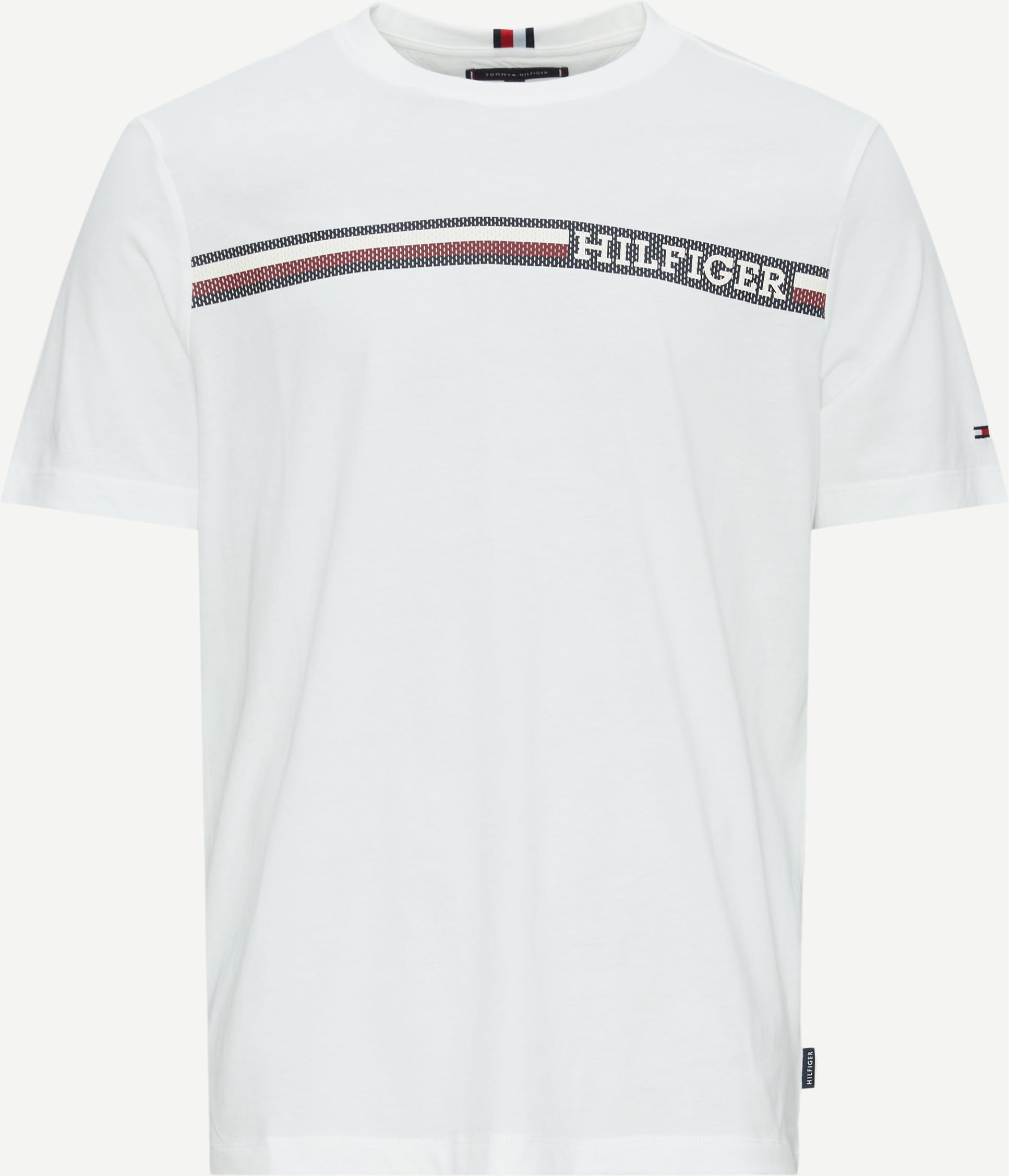 Tommy Hilfiger T-shirts 33688 MONOTYPE CHEST STRIP TEE White