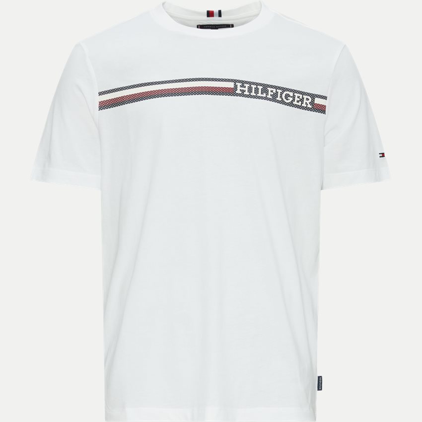 Tommy Hilfiger T-shirts 33688 MONOTYPE CHEST STRIP TEE HVID