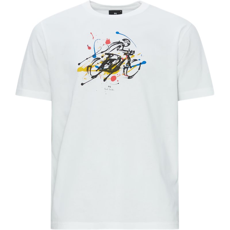 Se PS by Paul Smith Regular fit 011R MP4448 T-shirts Hvid hos Axel.dk
