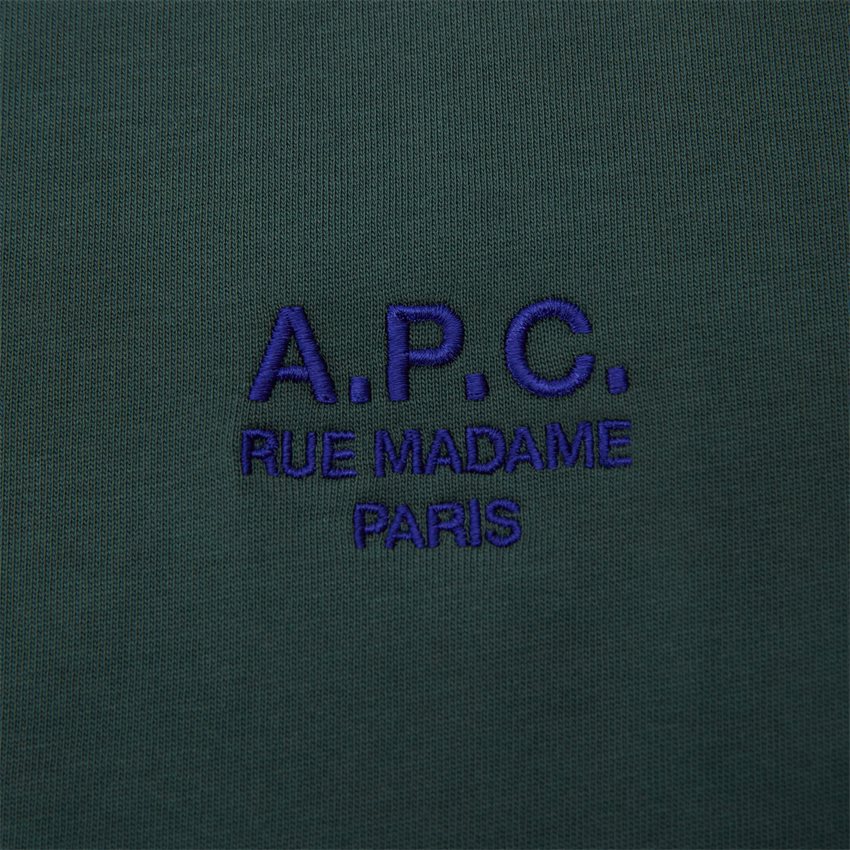 A.P.C. T-shirts COEZC H26247 NEW RAYMOND GRØN