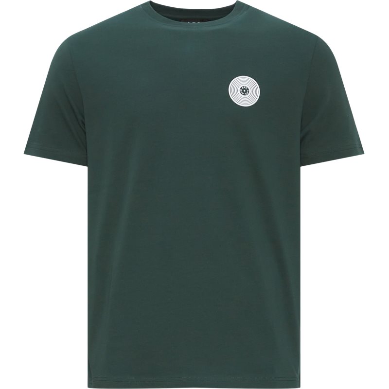 Se A.P.C Regular fit COEZC H26338 T-shirts Green hos Axel.dk
