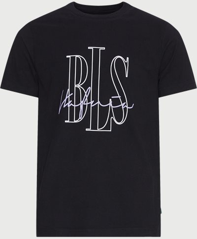 BLS T-shirts SIGNATURE OUTLINE T-SHIRT 202403011 Black
