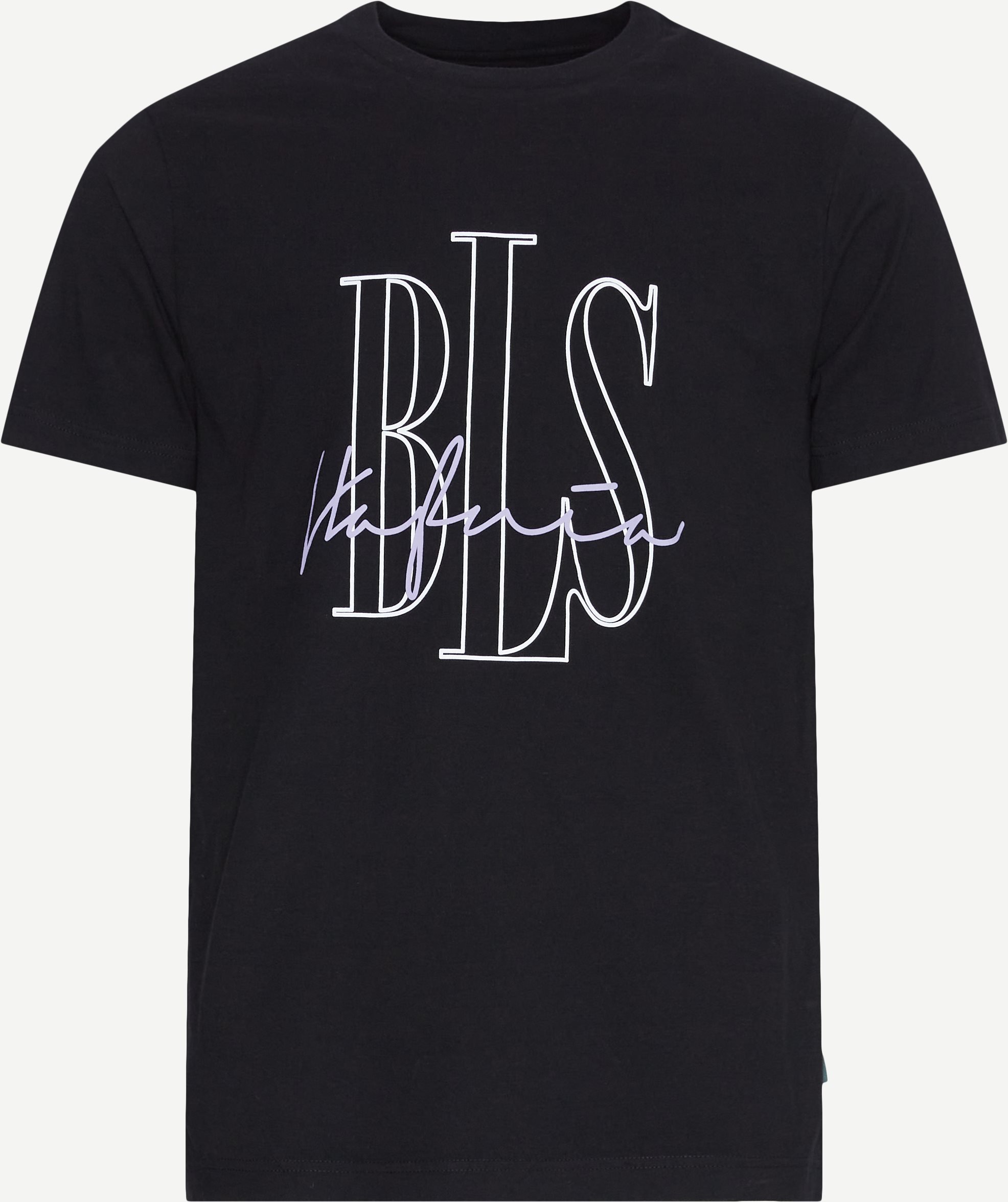 BLS T-shirts SIGNATURE OUTLINE T-SHIRT 202403011 Sort