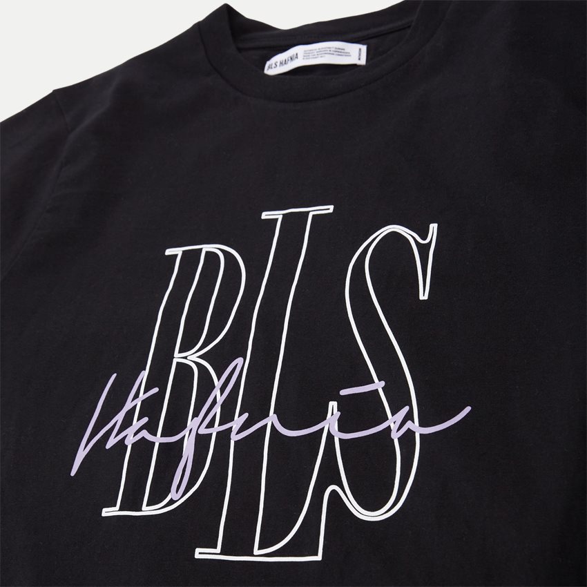 BLS T-shirts SIGNATURE OUTLINE T-SHIRT 202403011 SORT