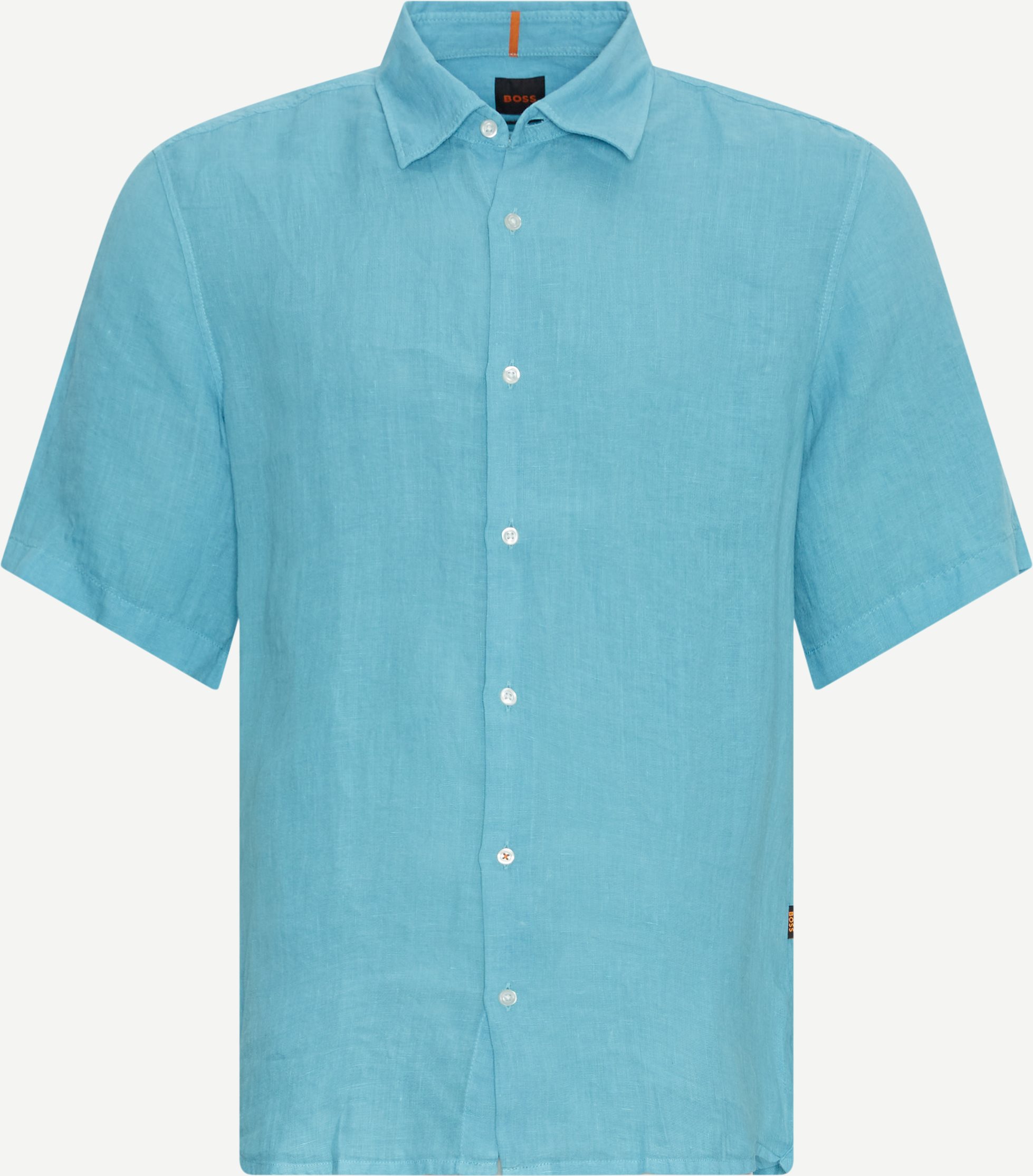 BOSS Casual Linen shirts 50489345 RASH_2 Turquoise