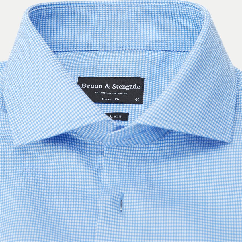 Bruun & Stengade Shirts THORPE SHIRT 2401-16019 BLUE