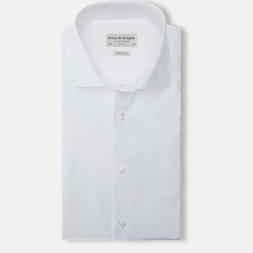 Bruun & Stengade Shirts MILES SHIRT 2401-200-21 WHITE
