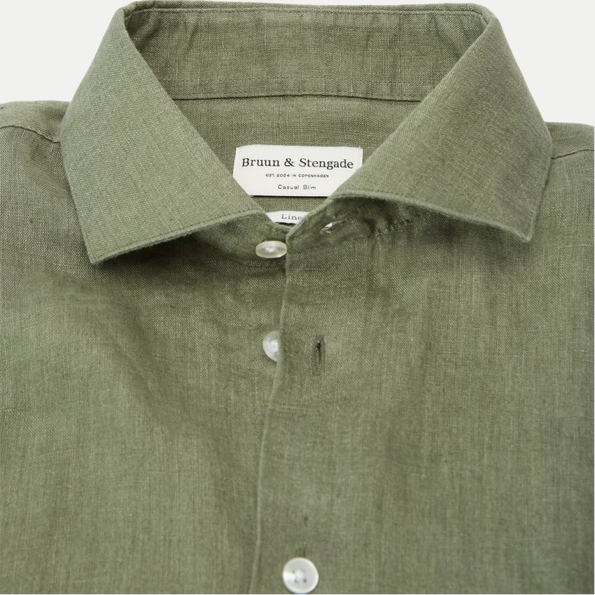 Bruun & Stengade Shirts PERTH SHIRT 2401-19001 GREEN
