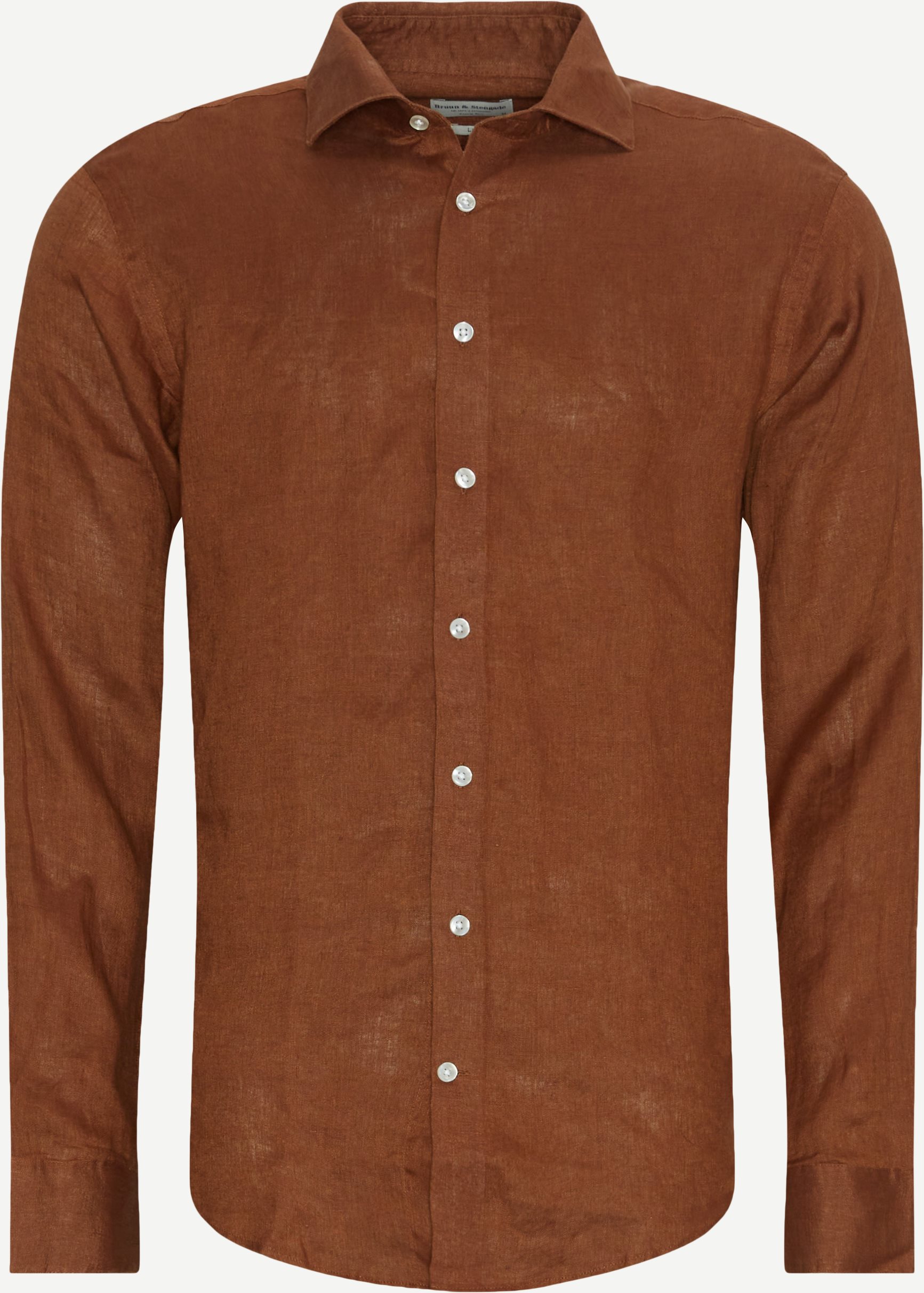 Bruun & Stengade Shirts PERTH SHIRT 2401-19001 Brown