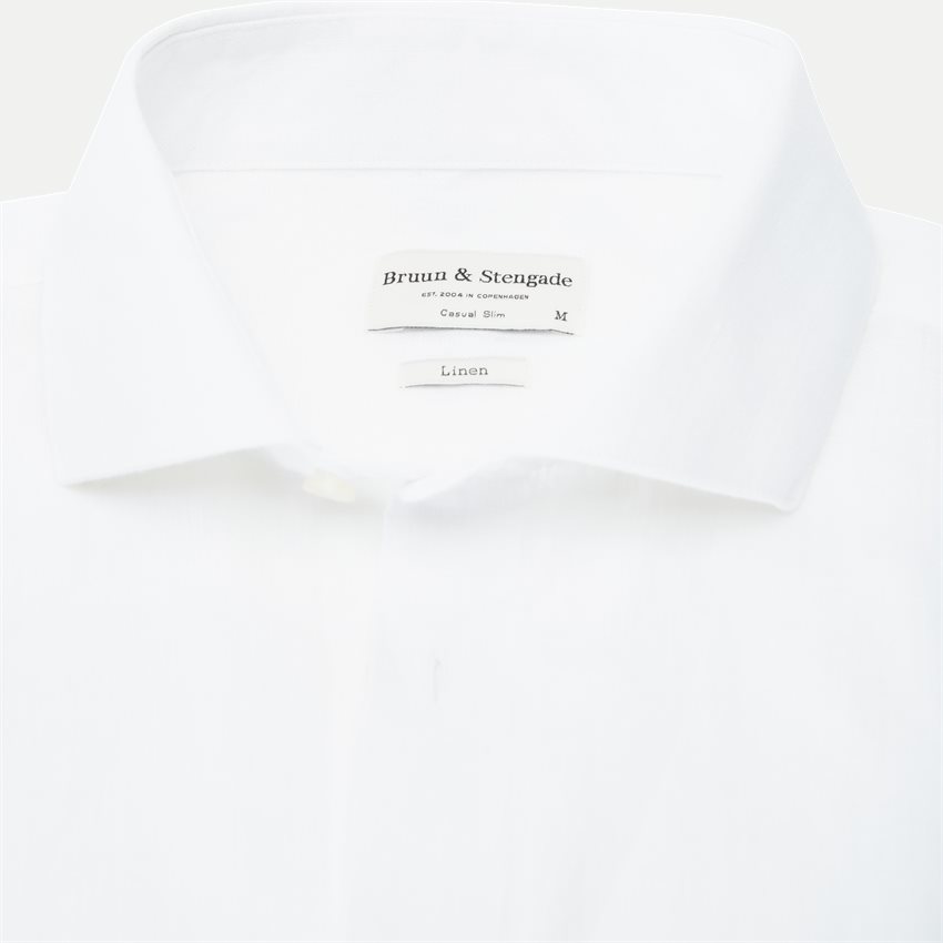 Bruun & Stengade Shirts PERTH SHIRT 2401-19001 WHITE