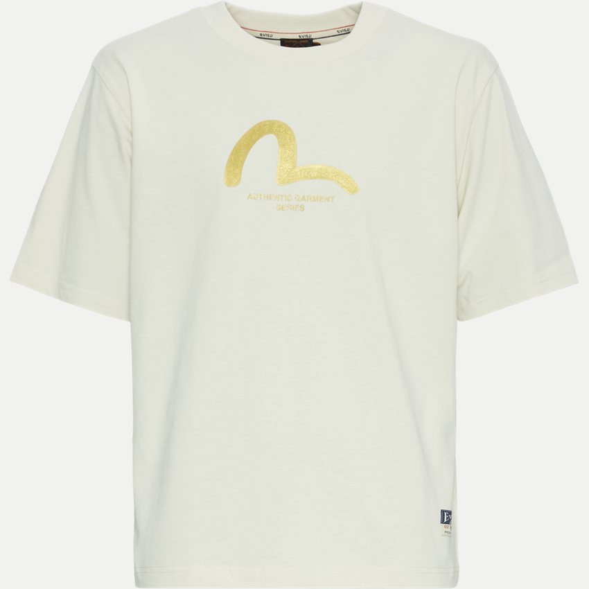 EVISU T-shirts SEAGULL GOLDEN PRINT TEE 2ESHTM4TS7080 ECRU