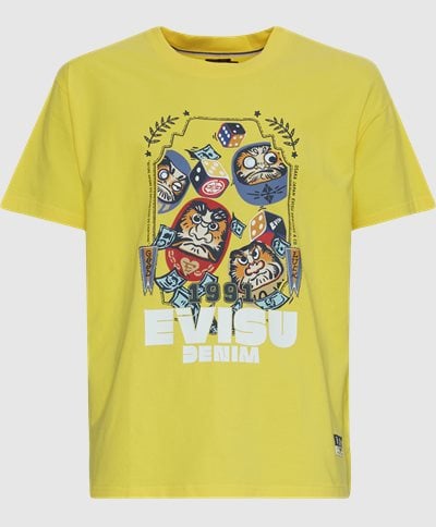 EVISU T-shirts DICE ROLL PRINTED SS TEE 2ESHTM4TS1075 Gul