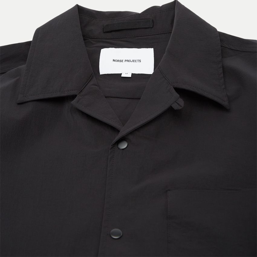 Norse Projects Shirts CARSTEN TRAVEL LIGHT N40-0626 SORT
