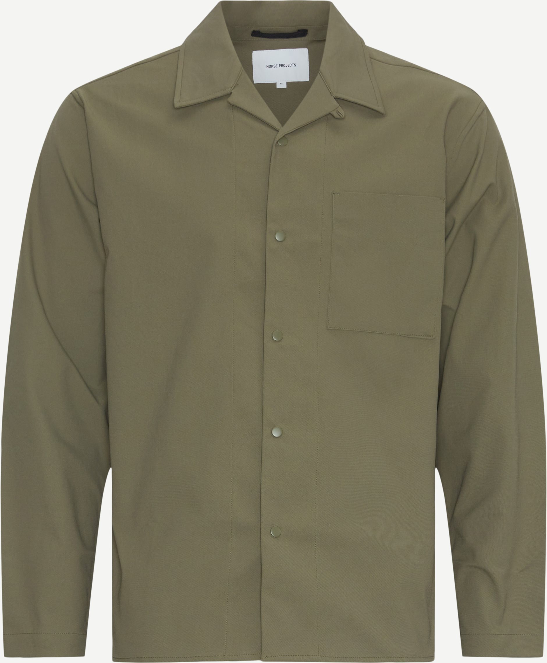 Norse Projects Skjorter CARSTEN SOLOTEX TWILL SHIRT N40-0789 2401 Army