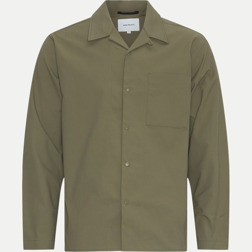 Norse Projects Shirts CARSTEN SOLOTEX TWILL SHIRT N40-0789 2401 OLIVEN