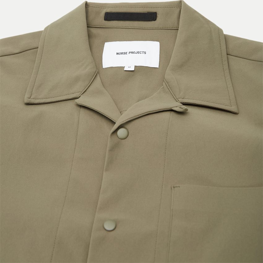 Norse Projects Skjorter CARSTEN SOLOTEX TWILL SHIRT N40-0789 2401 OLIVEN