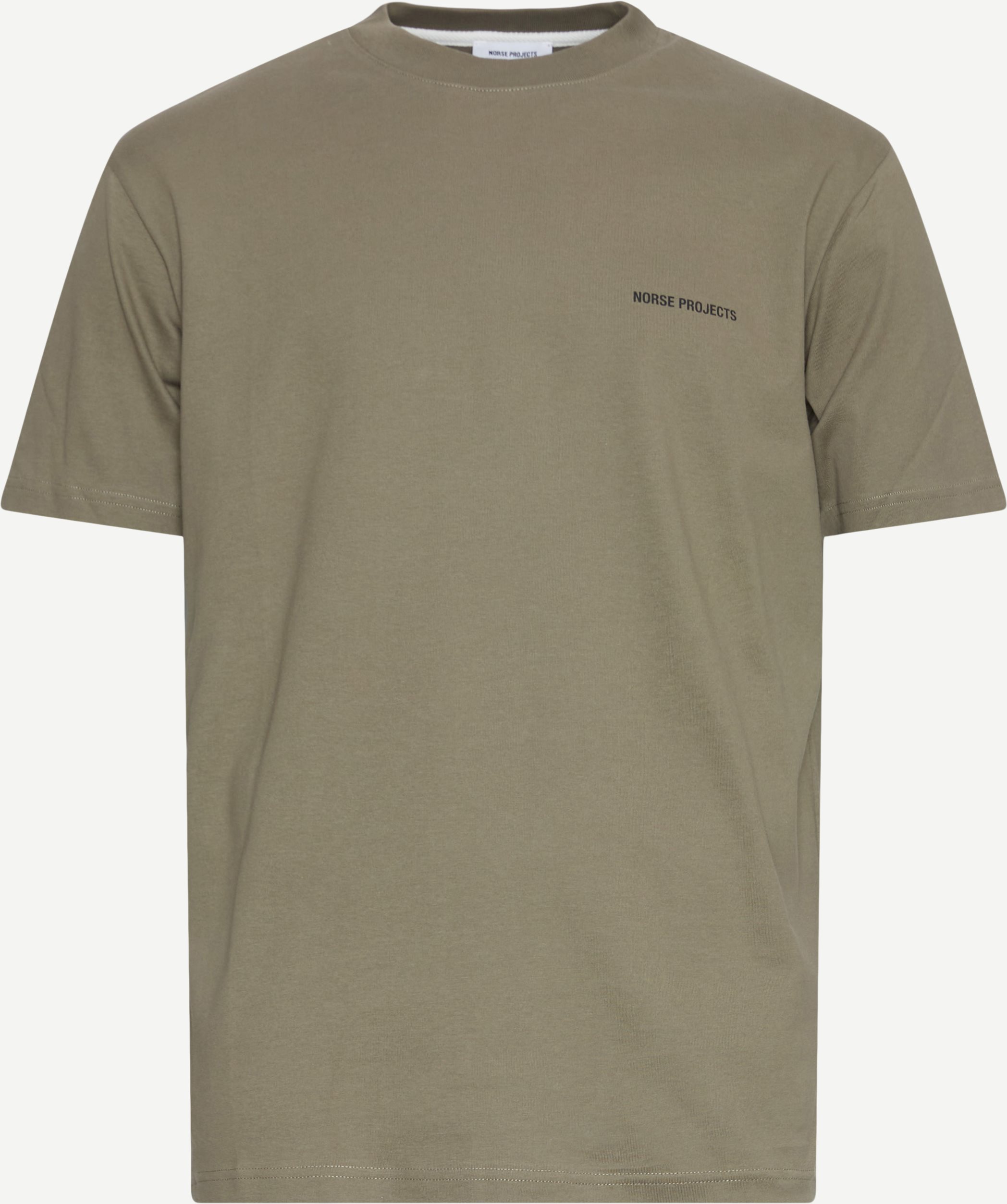 Norse Projects T-shirts JOHANNES ORGANIC LOGO T-SHIRT N01-0606 Army