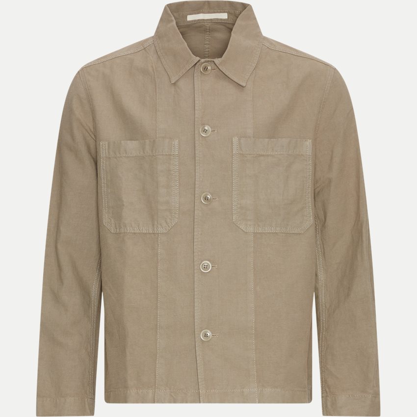 Norse Projects Shirts TYGE COTTON LINNEN OVERSHIRT N50-0244 SAND