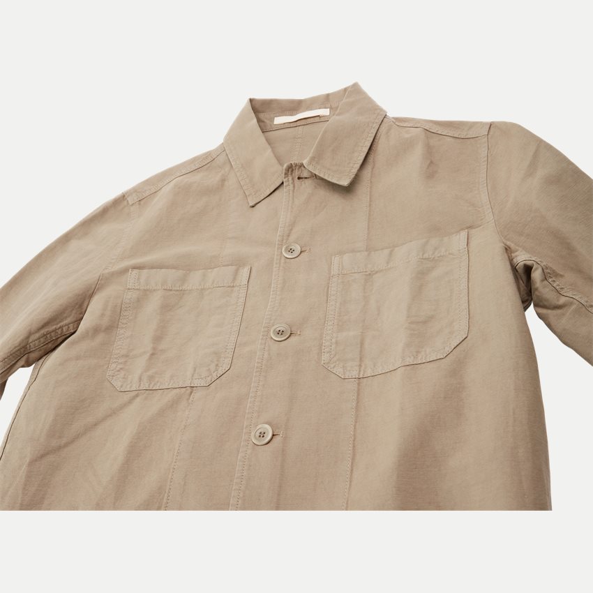 Norse Projects Shirts TYGE COTTON LINNEN OVERSHIRT N50-0244 SAND