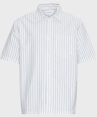 Norse Projects Short-sleeved shirts IVAN RELAXED OXFORD SHIRT N40-0623 White