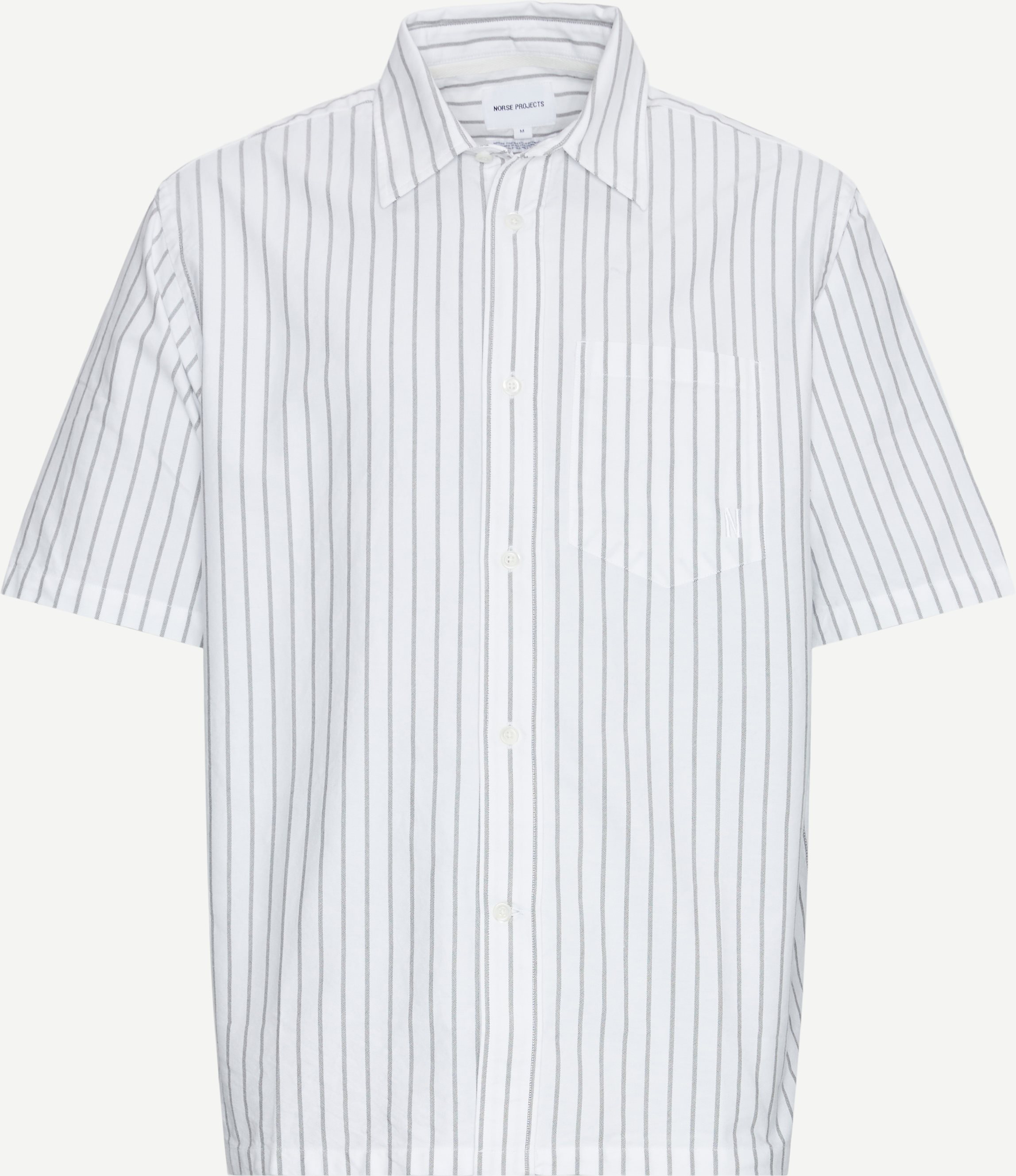 Norse Projects Short-sleeved shirts IVAN RELAXED OXFORD SHIRT N40-0623 White