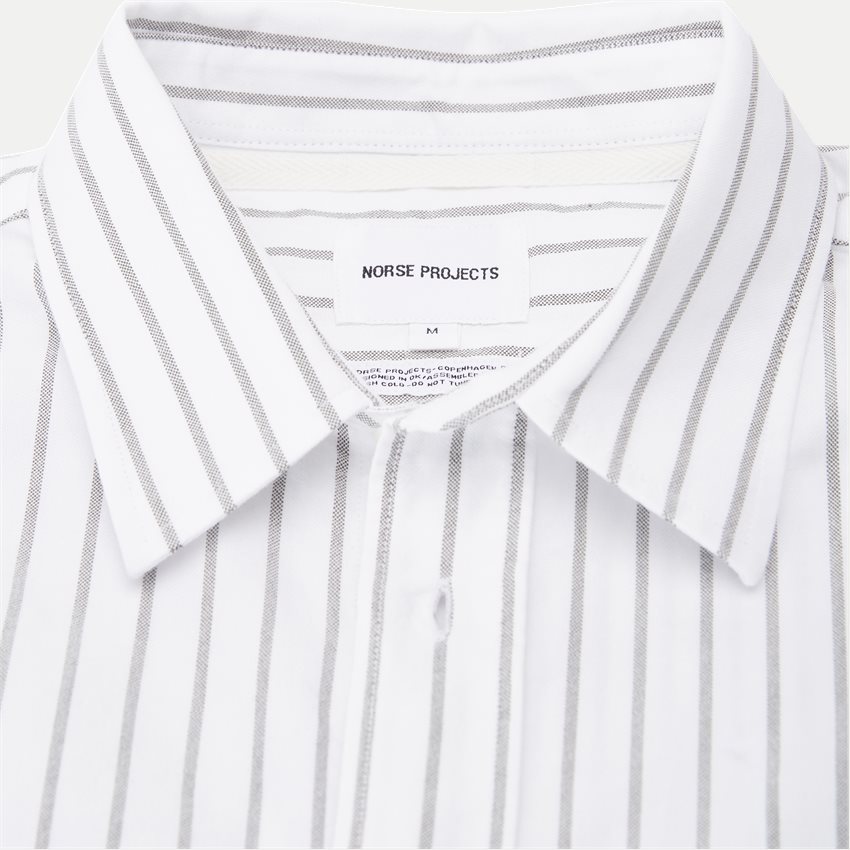 Norse Projects Skjorter IVAN RELAXED OXFORD SHIRT N40-0623 HVID