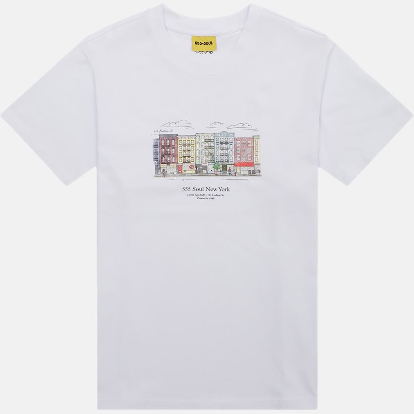 555 SOUL T-shirts LUDLOW ST. WHITE