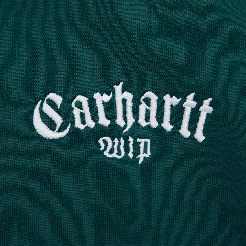 Carhartt WIP Sweatshirts HOODED ONYX SCRIPT SWEATSHIRT I032865 CHERVIL