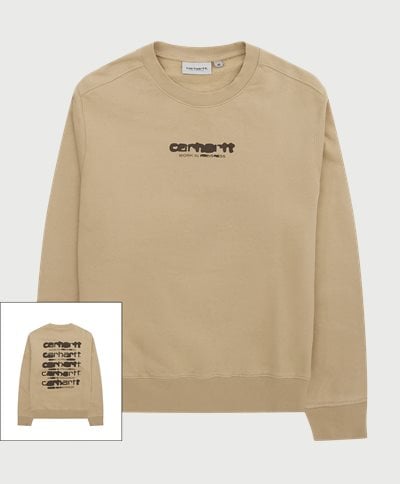Carhartt WIP Sweatshirts INK BLEED SWEATSHIRT I032966 Sand