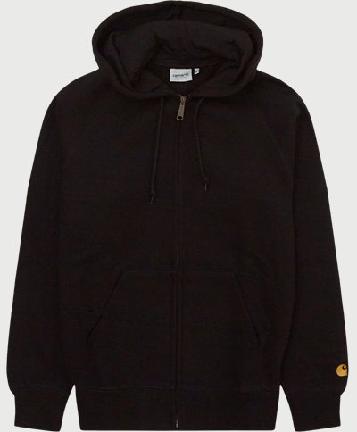 Carhartt WIP Sweatshirts HOODED CHASE JACKET I026385 Black
