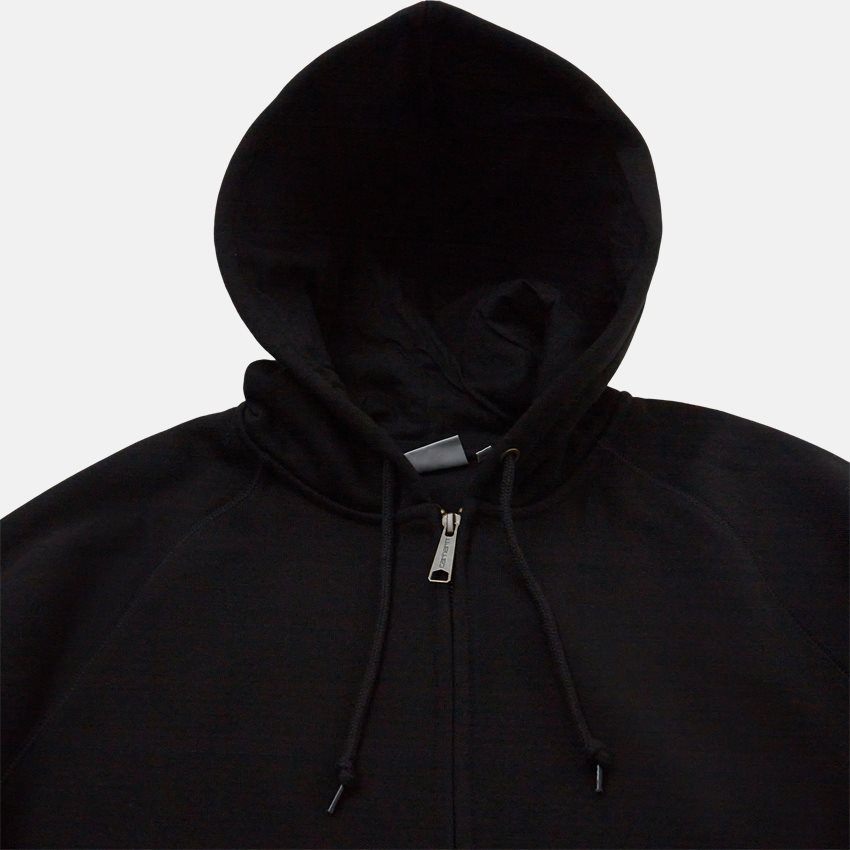Carhartt WIP Sweatshirts HOODED CHASE JACKET I026385 BLACK