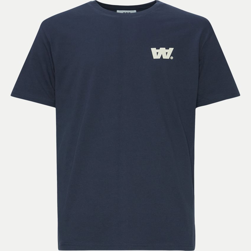 WOOD WOOD T-shirts ACE LETTER T-SHIRT NAVY