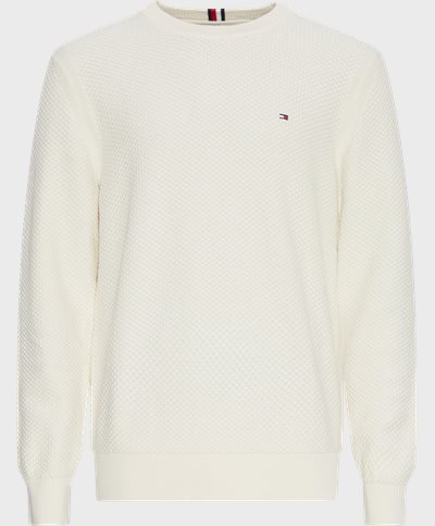 Tommy Hilfiger Knitwear 34692 OVAL STRUCTURE CREW NECK Sand
