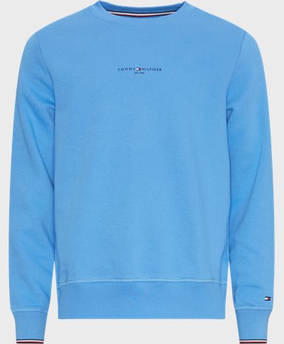 Tommy Hilfiger Sweatshirts 33639 TOMMY LOGO TIPPED CREWNECK Blue