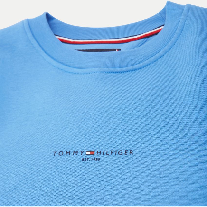 Tommy Hilfiger Sweatshirts 33639 TOMMY LOGO TIPPED CREWNECK BLÅ