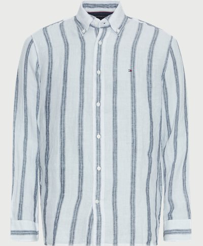 Tommy Hilfiger Shirts 34612 LINEN TRIPLE STRIPE SHIRT White