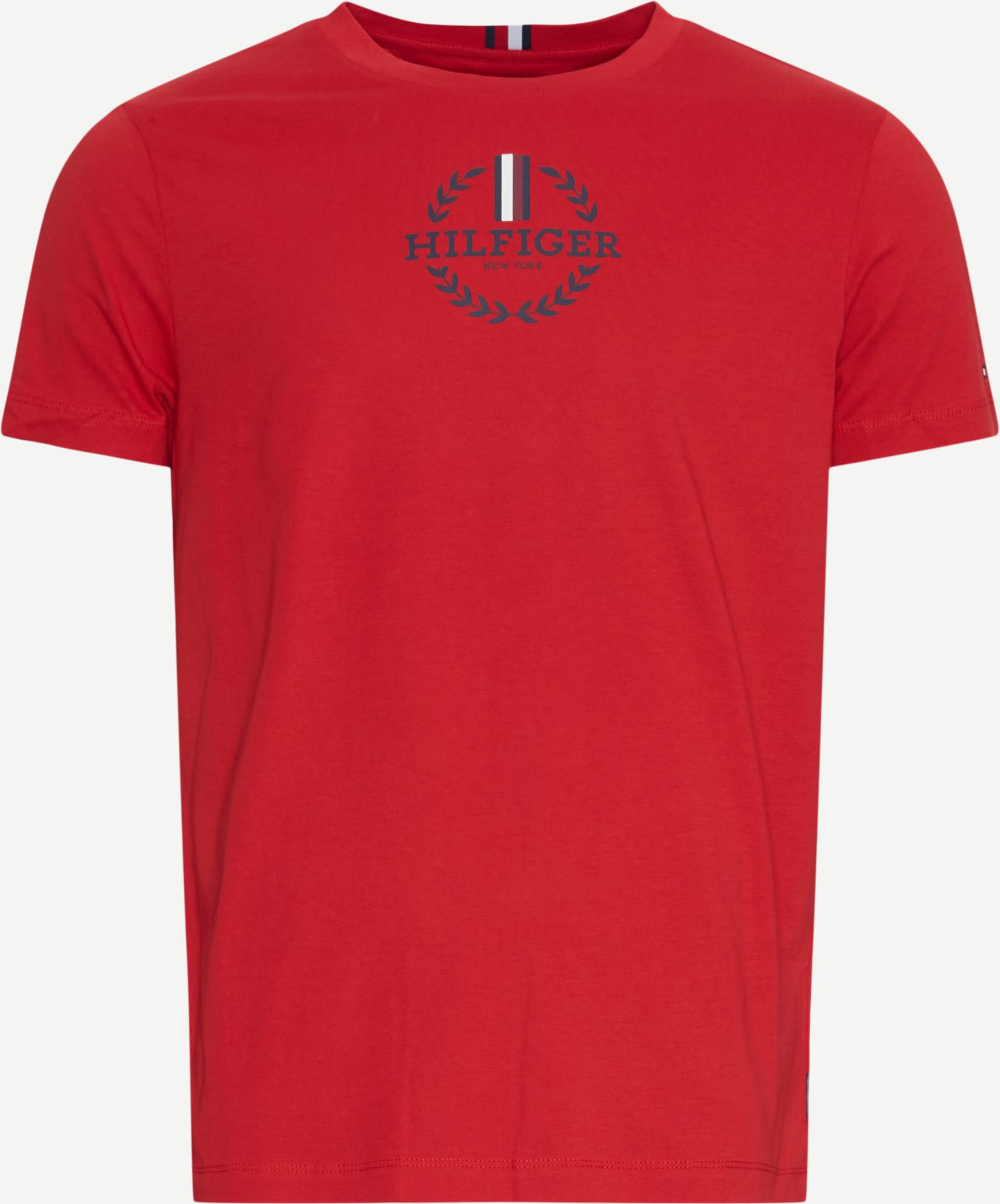 Tommy Hilfiger T-shirts 34388 GLOBAL STRIPE WREATH TEE Röd