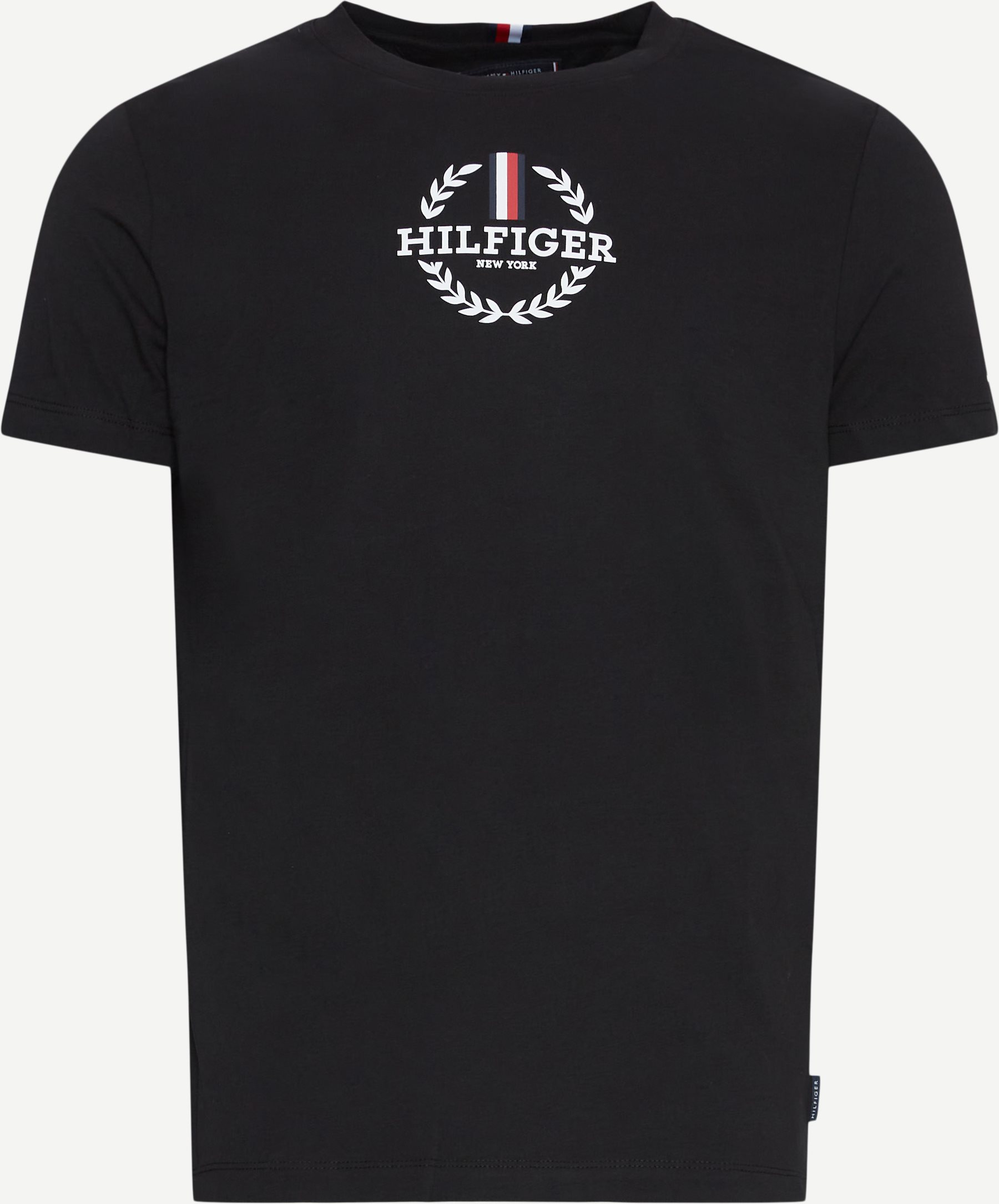 Tommy Hilfiger T-shirts 34388 GLOBAL STRIPE WREATH TEE Sort