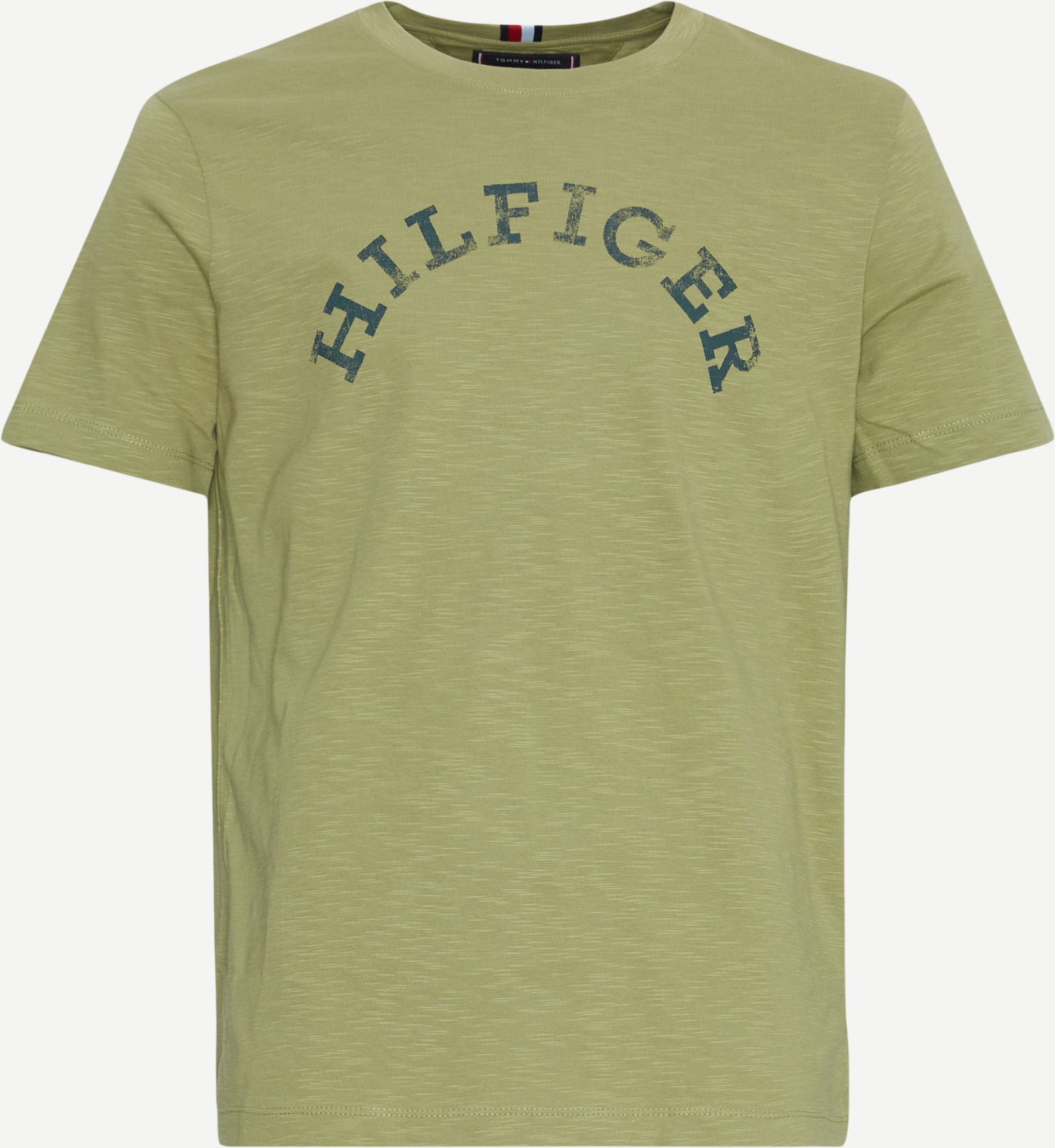 Tommy Hilfiger T-shirts 34432 HILFIGER ARCHED TEE Army
