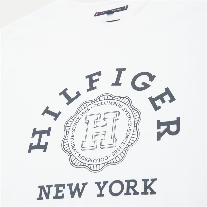 Tommy Hilfiger T-shirts 34437 HILFIGER COIN TEE HVID