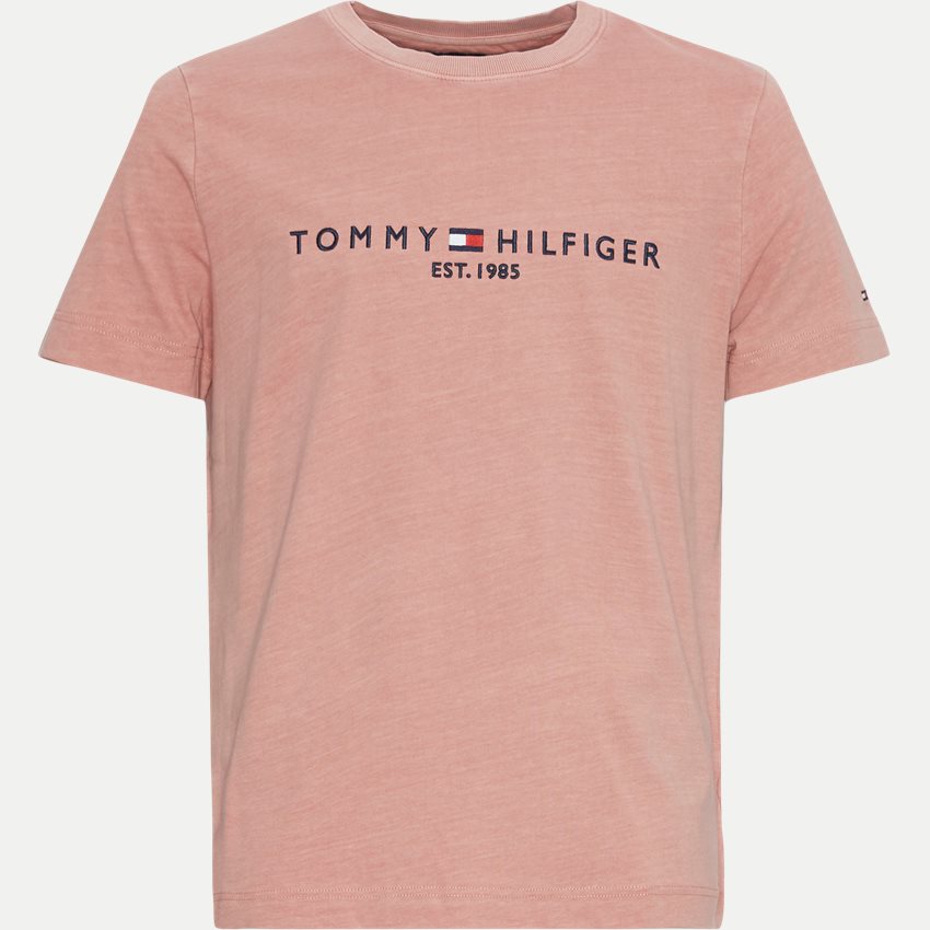 Tommy Hilfiger T-shirts 35186 GARMENT DYE TOMMY LOGO TEE PINK